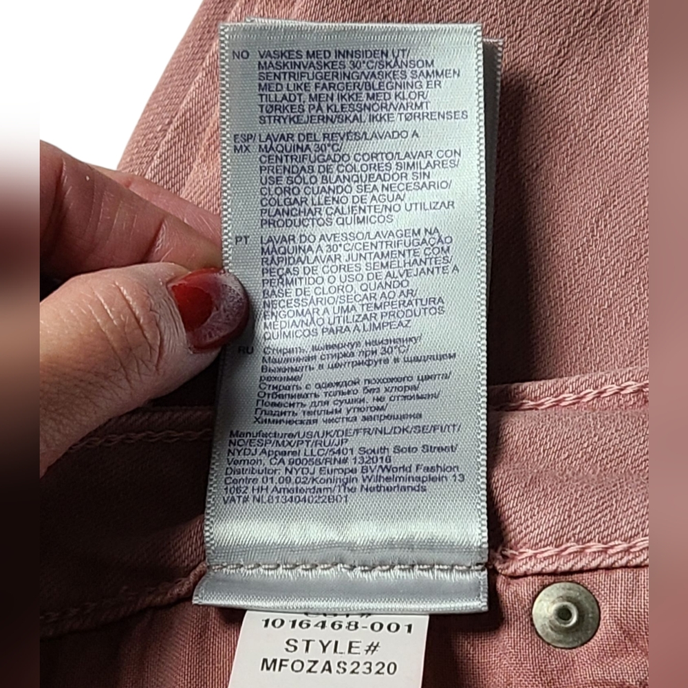 NWT| NYDJ | LIFTXTUCK TECHNOLOGY | AMI SKINNY | IN WOOD ROSE | SIZE 6 - Picture 7 of 14